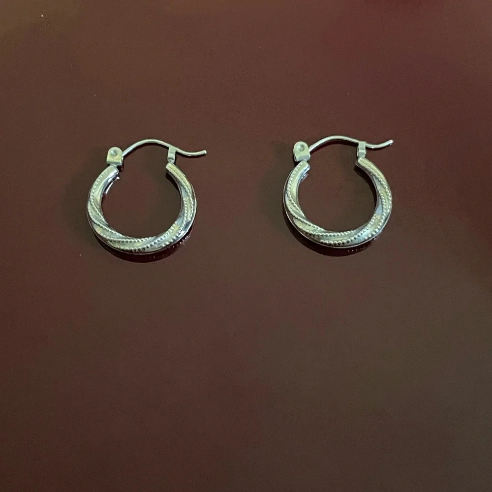 Silver Hoop Earrings